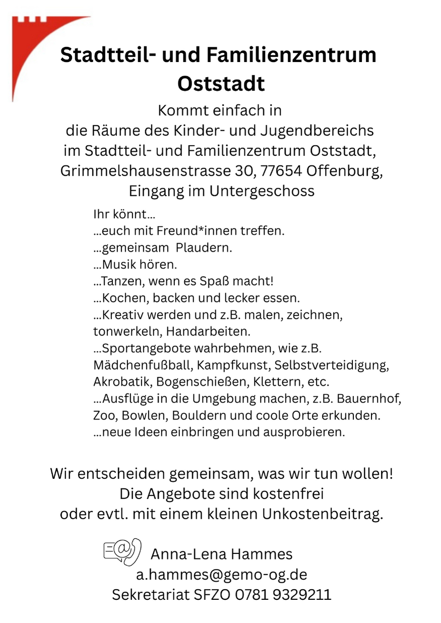 Quelle: SFZ Oststadt